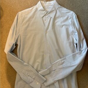 Prada Men's Light Blue Casual Button Down Shirt